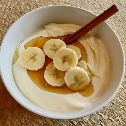 honey banana greek yogurt bowl