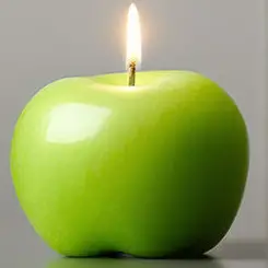 apple candle holder